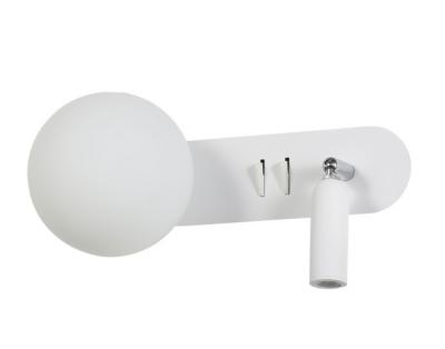 HARLOW Twin Switched  Wall and Reading Light White